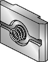 Platte ring DIN 125 M12 HDG Thermisch verzinkte (HDG) plaat voor eenvoudigere bevestiging en eenhandige aanpassing van MI- en MIQ-verbinders