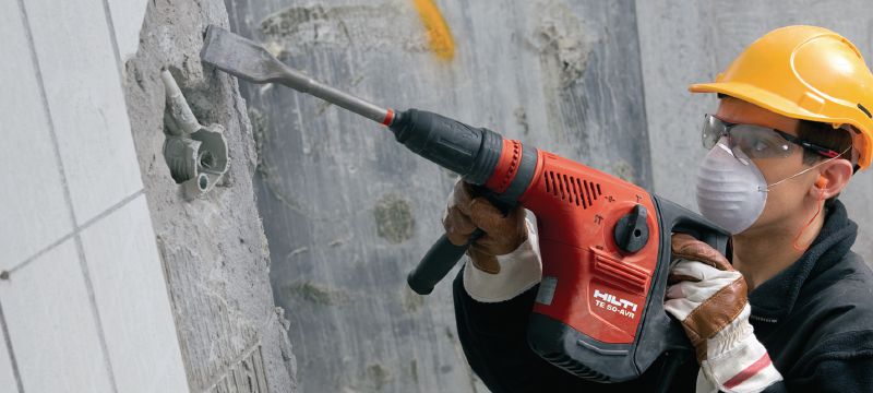TE-Y SC schaalbeitels Ultra-robuuste SDS max (TE-Y) schaalbeitels voor het wegschrapen van lasspatten, doorgesijpelde bekisting en andere resten Toepassingen 1