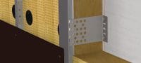 MFT-VS L brackets Grote roestvast stalen brackets voor het montage van geventileerde gevels op gebouwen met hoge thermische efficiëntie en vereisten voor brandveiligheid Toepassingen 1