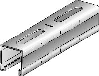 MQ-41-R Roestvast stalen (A4) MQ-rails van 41 mm hoog voor middelzware toepassingen