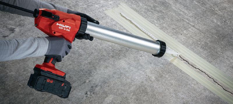 CD 4-22 accukitspuit Krachtige accukitspuit voor een breed scala aan afdichtingen, kit en lijmen (Nuron accuplatform) Toepassingen 1