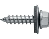 S-MP 63 S zelftappende schroeven Zelftappende schroef (roestvrij staal A2) met een ring van 19 mm voor het bevestigen van dun metaal op metaal of hout