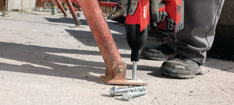 HUS3-H schroefanker Super premium schroefanker voor snelle permanente en tijdelijke bevestigingen in beton (koolstofstaal, zeskantkop) Toepassingen 1