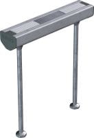Standaard HAC-V ankerrail Instort ankerrails met verbeterde belastingscapaciteiten meerdere inplantingsdieptes voor energiezuinige bevestiging van vliesgevels