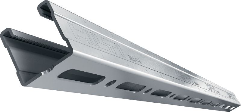 MQ-41-L-montagerail Verzinkt 41 mm hoog MQ-profiel voor middelzware toepassingen