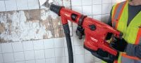 TE 60-22 accuboorhamer Krachtige SDS Max (TE-Y) accuboorhamer met actieve vibratiereductie en beveiliging tegen vastslaan voor zwaar boor- en beitelwerk in beton (Nuron) Toepassingen 7