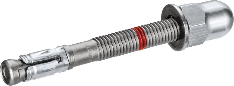 HST4 (dopmoer) segmentanker Ons beste metalen wigspreidanker voor het dragen van hoge statische en seismische belastingen in gescheurd beton (koolstofstaal, koepelmoer)