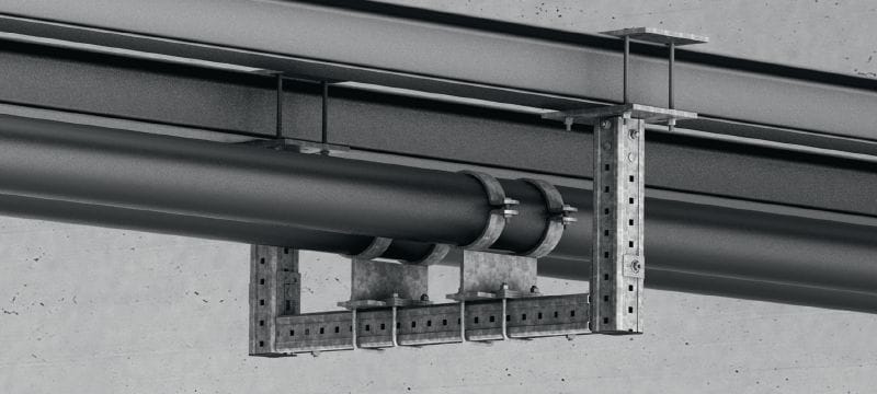 MIB-SH basisplaat Thermisch verzinkte basisplaat voor het bevestigen van MI-balken aan staal Toepassingen 1