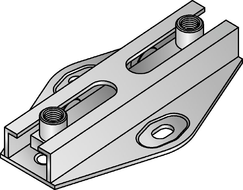 MRG-D6-F rolverbinder (dubbel) Premium thermisch verzinkte (HDG) rolverbinder met dubbel kruis voor zware verwarmings- en koeltoepassingen