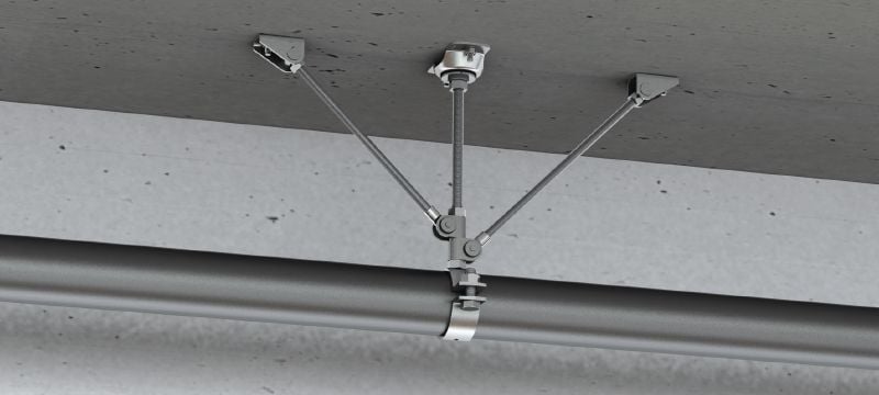 MFP-L2-I licht met vast punt (geluidsgeïsoleerd) Verzinkt vast punt, dubbelzijdig geschoord, met geluidsisolatie voor lichte toepassingen tot 4 kN Toepassingen 1