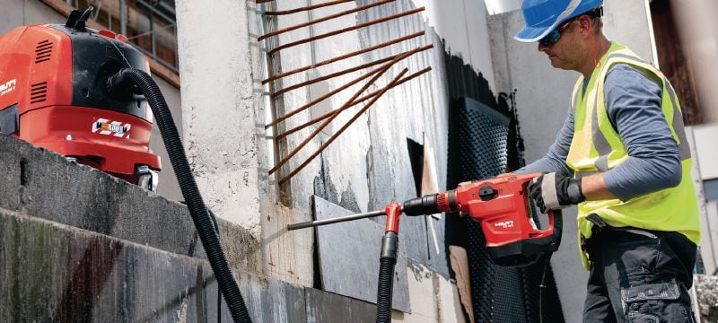 TE 60-AVR combihamer Veelzijdig en krachtige SDS-max (TE-Y) combihamer voor zwaar boren en hakken in beton, met Active Vibration Reduction (AVR) Toepassingen 1