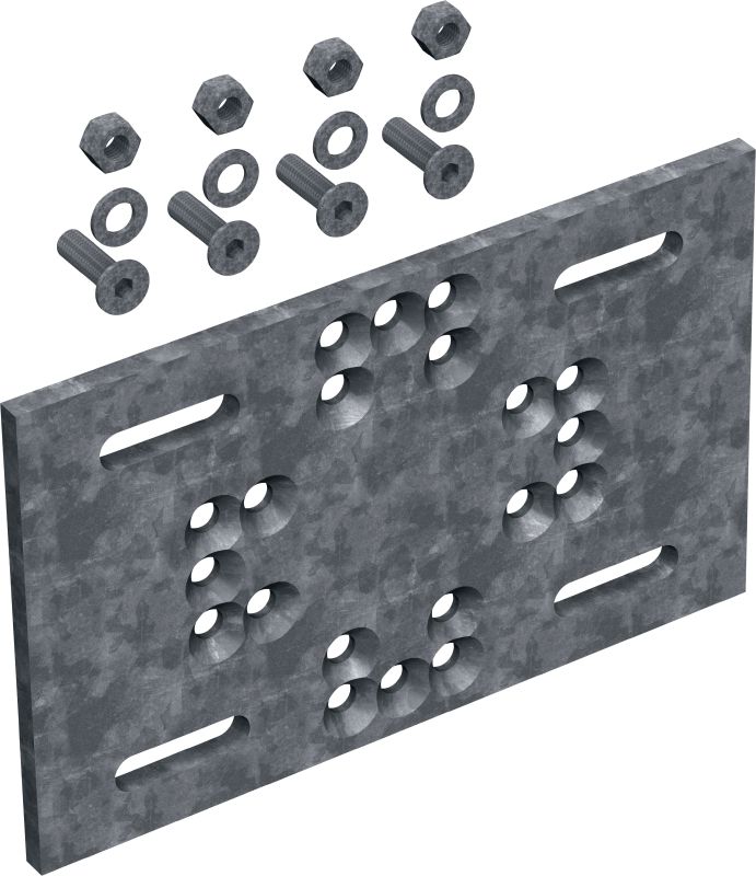 MT-P-G OC modulaire plaat Modulaire plaat voor de montage van modulaire structuren op constructiestaal zonder dat rechtstreekse bevestiging nodig is