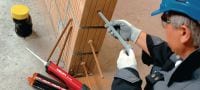HIT-S fijne filterbuis Standaard op maat te knippen metalen zeefhulzen voor bevestigingen in hol metselwerk met injecteerbare hybride ankers Toepassingen 2