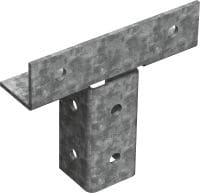 MT-C-T/2 OC T-splitsverbinder (buiten) Verbindingspunt voor de montage van schoorkanalen in een T-vorm, voor buitengebruik met lage vervuiling