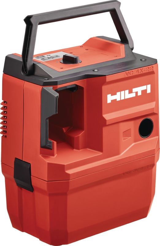 VC 4LX-22 T8 L-klasse accustofafzuiger Compacte en krachtige accustofafzuiger met optionele rugzak voor aansluiting op elektrisch gereedschap en schoonmaakwerkzaamheden (nat & droog), tank van 8 liter (Nuron-accu)