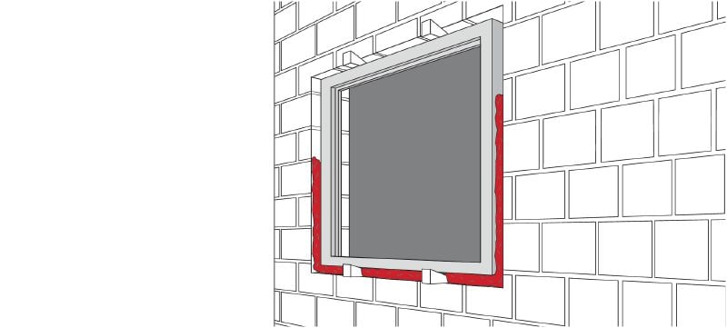 CS-F JS voegafdichtingsschuim Flexibel isolatieschuim dat ideaal is voor voegen die te maken hebben met beweging, zoals deuren en ramen Toepassingen 1