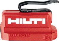 CU 2-12 USB-oplaadadapter USB-oplaadadapter voor Hilti 12V accu's voor het opladen van tablets, telefoons en andere apparaten met USB-C- of USB-A-poorten