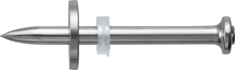 X-CR P8 S staal/betonnagels met ring Losse nagel met stalen ring voor gebruik met kruitschiethamers op staal en beton in corrosieve omgevingen