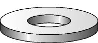 Verzinkte platte ring ISO 7089 Verzinkte platte ring conform ISO 7089