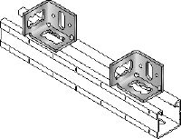 MQP-2/1 railvoet Verzinkte railvoet voor de bevestiging van rails aan verschillende basismaterialen