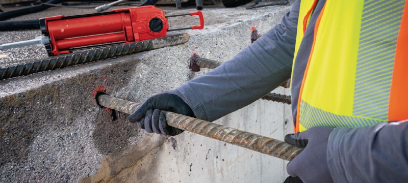 HIT-HY 200-R V3 chemisch anker Ultieme injecteerbare hybride mortel met goedkeuringen voor achteraf geplaatste wapeningsverbindingen en verankering van structurele grondplaten Toepassingen 1