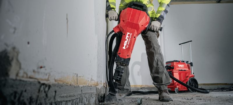 TE 3000-AVR elektrische sloophamer voor zware toepassingen Uitzonderlijk krachtige hak- en breekhamer voor het slopen van zwaar beton, asfaltsnijden, grondwerk en het aandrijven van aardingsstaven Toepassingen 1