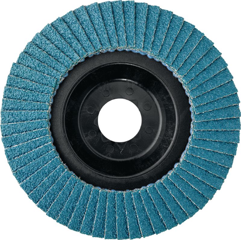 AF-D PL SP Convex lamellenschijf Premium conische lamellenschijven met plastic steunschijf voor grof tot fijn slijpen van rvs, staal en andere metalen
