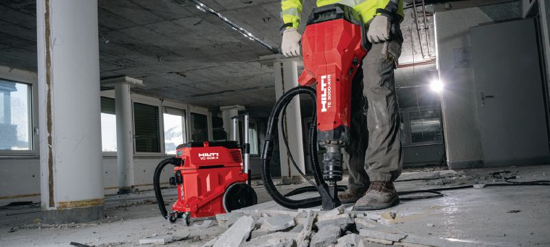 TE 3000-AVR elektrische sloophamer voor zware toepassingen Uitzonderlijk krachtige hak- en breekhamer voor het slopen van zwaar beton, asfaltsnijden, grondwerk en het aandrijven van aardingsstaven Toepassingen 1