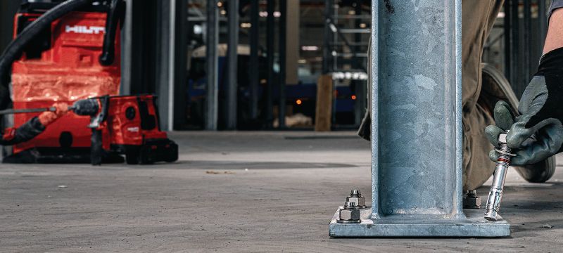 HST4 segmentanker Ons beste segmentspreidanker voor hoge statische en seismische belastingen in gescheurd beton (koolstofstaal) Toepassingen 1