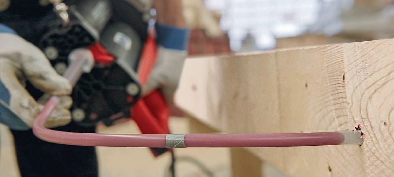 HIT-RE 500 V4 epoxy-anker Ultieme injecteerbare epoxymortel met goedkeuringen voor wapeningverbindingen en ankers voor zware toepassingen. De 1400 ml alleen te gebruiken bij de P8000D – niet geschikt voor HDE/HDM. Toepassingen 1