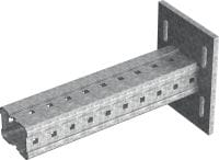 MIC-S120H beugel Thermisch verzinkte (HDG) boxprofielconsole voor verbindingen met staal in zware toepassingen