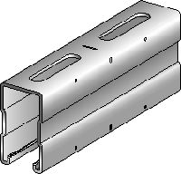 MQ-72-F-rail Thermisch verzinkt (HDG) MQ-veerprofiel van 72 mm hoog voor middelzware/zware toepassingen