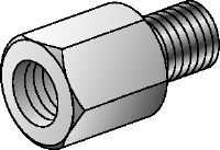 GA draadadapters Verzinkte draadadapters om verschillende interne en externe draaddiameters te verbinden