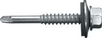 S-MD 51 LZ zelfborende metalen schroeven Zelfborende schroef (verzinkt koolstofstaal) met 16 mm sluitring voor dunne tot middeldikke metaal-op-metaal sluitingen (tot 2,75 mm)
