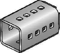 MIC-SC verbinder Thermisch verzinkte (HDG) verbinder voor gebruik met MI-basisplaten voor vrije positionering van de draagbalk