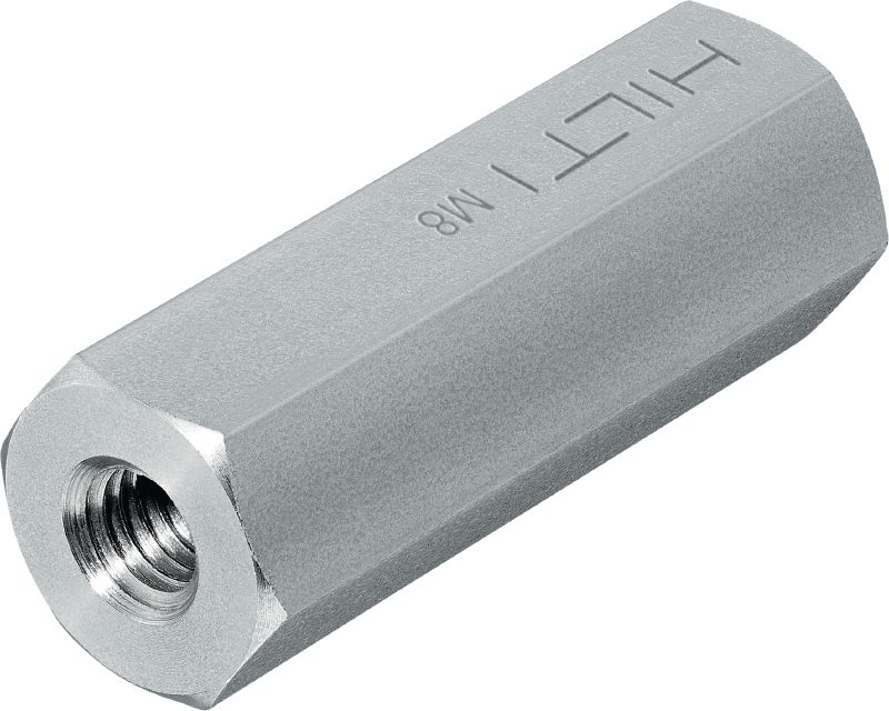 S-BT koppeling Koppelmoer voor de bevestiging van MEP-installaties op staal met behulp van S-BT of X-BT bouten