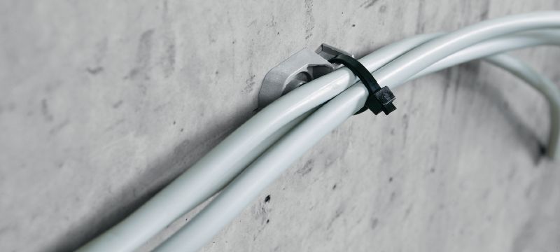 X-MCT MX kabelbinder Plastic leiding-/kabelbundelhouder voor gebruik met nagels op strip Toepassingen 1