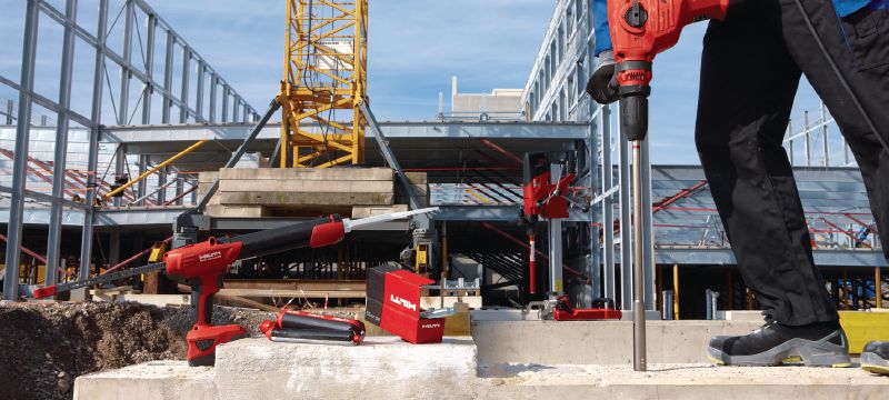 TE-YRT-opruwgereedschap Gereedschap voor het opruwen van diamantgeboorde gaten in beton Toepassingen 1