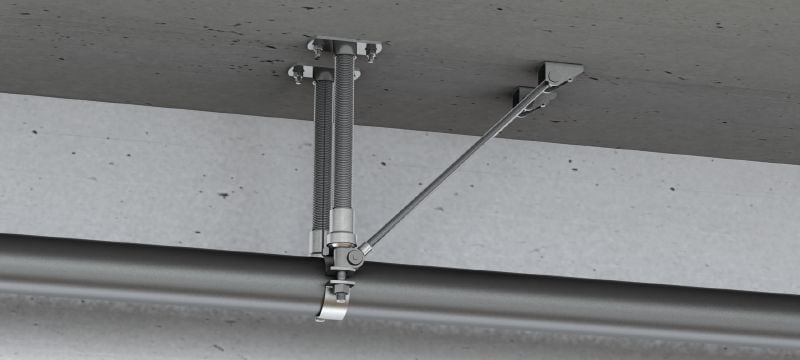 MFP-ULD-I licht met universeel vast punt (geluidsgeïsoleerd) Verzinkt universeel dubbel vast punt, eenzijdig geschoord, met geluidsisolatie voor lichte toepassingen tot 8 kN Toepassingen 1