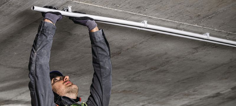 X-EKS MX (02) Leidingclip Kunststof kabelklem geoptimaliseerd voor nagels op strip en compatibel met een groot aantal bevestigingsmethoden en ondergronden Toepassingen 1