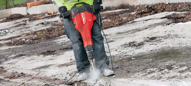 TE-SPX FM Beste keuze TE-S smalle platte beitel met polygoonontwerp voor de hoogste productiviteit bij gecontroleerde breekwerkzaamheden Toepassingen 1