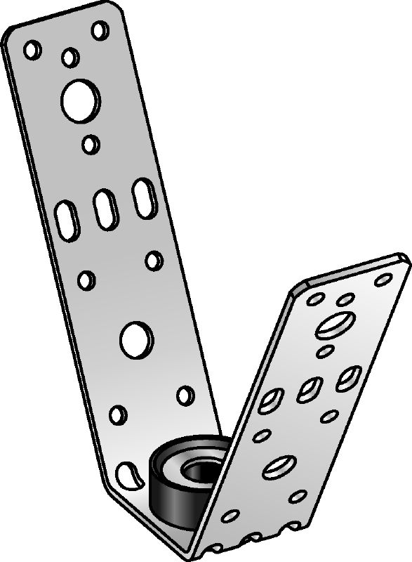 MVA-MS Profielhanger (akoestisch) Verzinkte profielhanger voor trapeziumvormige plaat met geluidsisolatie