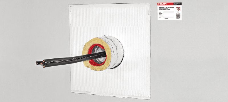 Brandwerende CFS-CT coating Brandwerend gecoat boardsysteem met vele goedkeuringen om gemiddelde tot grote openingen af te dichten Toepassingen 1