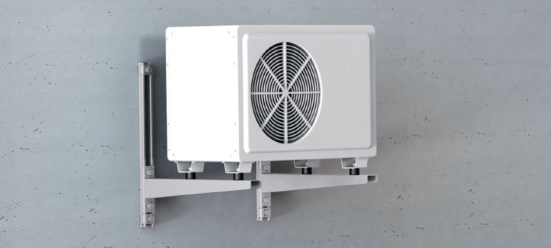 MV-ACS bevestigingsset Verzinkte bevestigingsset voor het monteren van airconditioning units Toepassingen 1