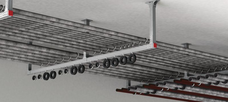 MT-90H OC-naadloos kokerprofiel Stalen kokersectie met montagesleuf voor zwaar gebruik, voor het bouwen van stalen frames en modulaire steunen in matig corrosieve omgevingen Toepassingen 1
