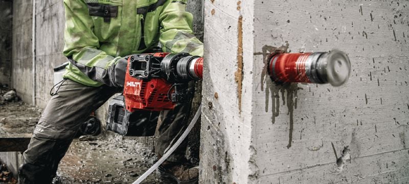 SPX-A-speed-boor Ultieme kernboor voor boren uit de hand en op statief in vrijwel alle soorten beton en metselwerk – kernboor voor accuboormachines Toepassingen 1