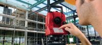 POS 18 total-station voor de bouw Nauwkeurig totalstation voor de bouw, bediening door twee personen met nauwkeurige hoekmeting tot 3  Toepassingen 2