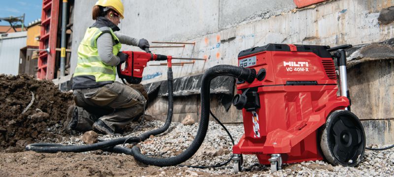 VC 40M-X M-klasse stofafzuiger Krachtige stofafzuiger met groot reservoir en duwbeugel voor aansluiting op elektrisch gereedschap en schoonmaakwerkzaamheden (nat & droog), tank van 30 liter Toepassingen 1