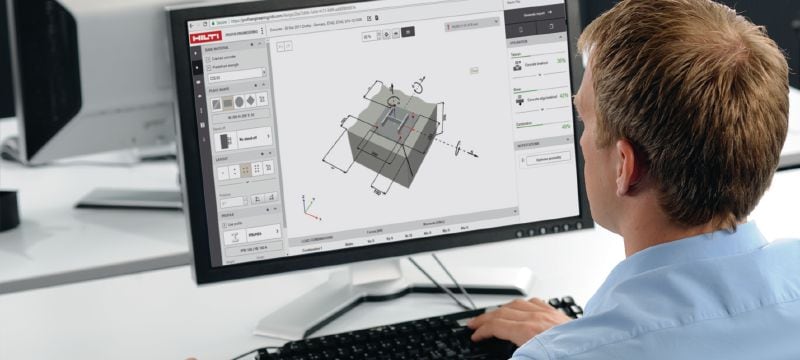 PROFIS Engineering Suite structurele ontwerpsoftware Structurele ankerberekeningssoftware voor ingenieurs met codes en goedkeuringen, Component Based Finite Element Method-berekeningen en een verscheidenheid aan bevestigingsmethoden Toepassingen 1