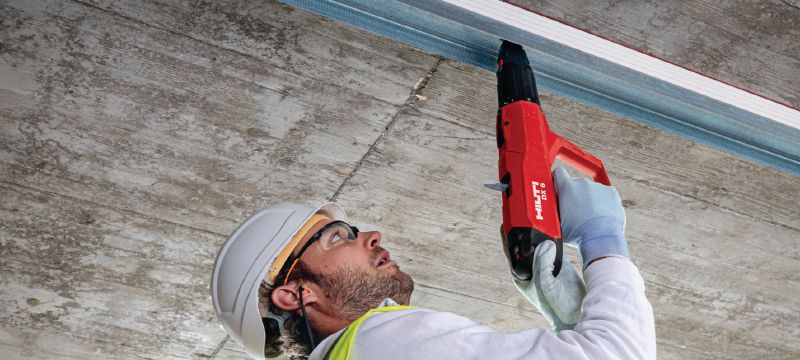 DX 6 kruitschiethamerset Volautomatische kruitschiethamer: wand- en bekistingsset Toepassingen 1